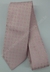 Gravata Skinny - Rosa Claro Fosco com Quadriculado Acetinado - COD: XXL59