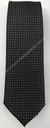 Gravata Skinny - Preto Fosco Quadriculado Detalhado com Pontos Brilhantes - COD: WMW27 - comprar online