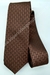 Gravata Skinny - Marrom Chocolate com Sobreposição Escura - COD: BK776