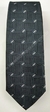 Gravata Skinny - Cinza Chumbo Detalhado com Sobreposições Retangulares e Pontos Brancos - COD: KAE36 - comprar online