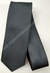 Gravata Skinny - Cinza Chumbo com Detalhes Retangulares - COD: XTC20