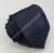 Gravata Skinny - Azul Marinho Noite Detalhado em Chevron - COD: DHG19 na internet