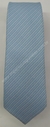 Gravata Skinny - Azul Claro Fosco com Riscas Brancas na Diagonal - COD: KWD88 - comprar online