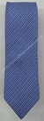 Gravata Skinny - Azul Royal Claro Fosco com Riscas Brancas - COD: KWD12 - comprar online