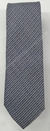 Gravata Skinny - Azul Marinho Noite e Branco Fosco Riscado na Diagonal - COD: KWD70 - comprar online
