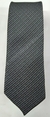 Gravata Skinny - Cinza Grafite Fosco com Riscas Pretas na Diagonal - COD: KWD30 - comprar online