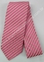 Gravata Skinny - Rosa Pink e Rosa Claro Fosco Riscado na Diagonal - COD: KKT40