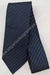 Gravata Skinny - Preto e Azul Marinho Fosco Riscado na Diagonal - COD: KKT81