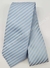 Gravata Skinny - Azul Claro Fosco Riscado na Diagonal - COD: KKT22