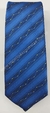 Gravata Skinny - Azul Royal com Pontos Amarelos e Linhas Onduladas - COD: KDW8 - comprar online