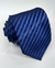 Gravata Skinny - Preto Fosco e Azul Royal Riscado na Diagonal - COD: KKT98 na internet