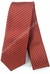 Gravata Skinny - Vermelho Carmim e Preto Fosco Detalhado na Diagonal - COD: KAI89