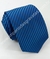 Gravata Skinny - Azul Royal Acetinado e Preto Riscado na Diagonal - COD: ATCK16 na internet