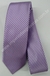 Gravata Skinny - Lilás Acetinado com Listras Roxas na Diagonal - COD: MAGG22