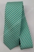 Gravata Skinny - Verde Jade e Branco Fosco Riscado na Diagonal - COD: ATCK06