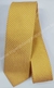 Gravata Skinny - Amarelo Escuro Fosco Riscado na Diagonal - COD: FFT71