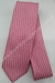 Gravata Skinny - Rosa Pink Detalhada com Triângulos e Pontilhado Azul Marinho - COD: PX563