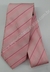 Gravata Skinny - Rosa Claro com Riscado Pink e Rosê na Diagonal - COD: LLF10