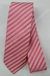 Gravata Skinny - Rosa Bebê Fosco com Pink Acetinado Riscado na Diagonal - COD: JFA14