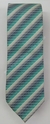 Gravata Skinny - Linhas Diagonais em Azul Tifanny, Marinho e Branco com Pontos de Luz - COD: HAJ06 - comprar online