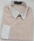 Camisa Social Infantil - Rosa Light com Gola e Punho Branco - COD: BX267