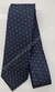 Gravata Skinny - Azul Marinho em Chevron com Pontos Brancos - COD: HB149