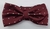 Gravata Borboleta - Vinho Detalhada com Bolinhas Brancas e Linhas Diagonais - COD: AF642 - Império das Gravatas