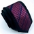 Gravata Slim Fit Toque de Seda - Preto e Fúcsia com Riscas Diagonais em Azul Marinho - COD: PX523 na internet