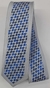 Gravata Slim Fit - Toque de Seda - Cinza Detalhada com Azul Marinho e Royal - COD: CS357