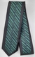 Gravata Slim Fit Toque de Seda - Preto e Verde Escuro Riscado na Diagonal - COD: PX546