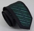 Gravata Slim Fit Toque de Seda - Preto e Verde Escuro Riscado na Diagonal - COD: PX546 na internet