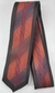 Gravata Slim Fit Toque de Seda - Preta e Marsala com Riscado Bordô na Vertical - COD: PX527