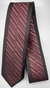 Gravata Slim Fit Toque de Seda - Preta e Marsala com Riscas e Pontos Diagonais - COD: CS353 na internet