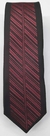 Gravata Slim Fit Toque de Seda - Preta e Marsala com Riscas e Pontos Diagonais - COD: CS353 na internet