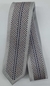 Gravata Slim Fit Toque de Seda - Cinza com Riscado Vertical Detalhado - COD: CRD06