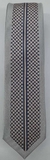 Gravata Slim Fit Toque de Seda - Cinza com Riscado Vertical Detalhado - COD: CRD06 - comprar online