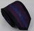 Gravata Slim Fit Toque de Seda - Preta Fosca com Roxo e Faixa Vertical em Degradê - COD: PX518 na internet