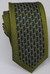 Gravata Slim Fit Toque de Seda - Verde Musgo com Detalhe 3D na Diagonal - COD: na internet