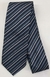 Gravata Skinny - Azul Marinho Noite com Riscado Diagonal Azul Serenity e Branco - COD: PX295