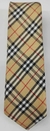 Gravata Semi Slim Xadrez - Bege, Preta e Vermelha - COD: BRY60 - comprar online