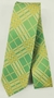 Gravata Semi Slim Xadrez - Verde e amarelo - COD: G4D0