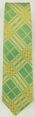 Gravata Semi Slim Xadrez - Verde e amarelo - COD: G4D0 - comprar online