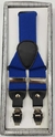 Suspensório Adulto - Azul Royal com Detalhes Pretos - COD: ZF201