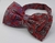 Gravata Borboleta - Paisley - Vermelho, Prata e Roxo - COD: HB110 - comprar online