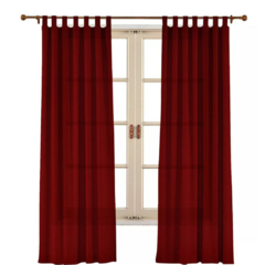 Juego De Cortinas Tela Simil Lino Lisa Con Presillas 140x220 - tienda online