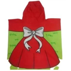 Poncho Infantil Estampado Con Capucha Love And Home - tienda online