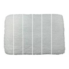 Alfombra liso white Para Baño Habitacion C/base Antideslizante 60x40 - comprar online