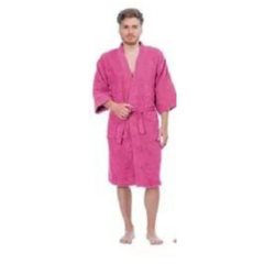 Fucsia Bata Seclar Toalla Salida De Baño Mujer Hombre Love And Home - comprar online