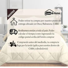 Kit Cover 4 Piezas Queen Palette Matelaseado Almohadon+funda - comprar online