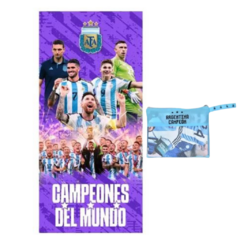 Toallon Secado Rapido Argentina Messi Afa Futbol + Bolsa - Love & Home